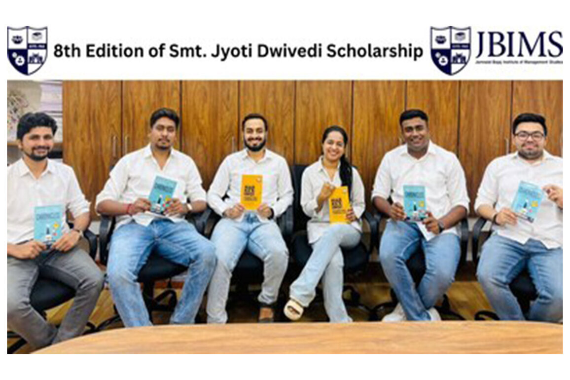 Smt. Jyoti Dwivedi Memorial Scholarship celebrates 8th Edition, empowering students at JBIMS