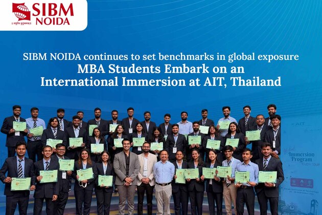 SIBM Noida Students Gain Global Exposure Through International Immersion Program at AIT, Thailand