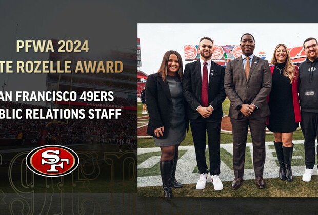 49ers PR Staff Selected as PFWA 2024 Rozelle Award Winner