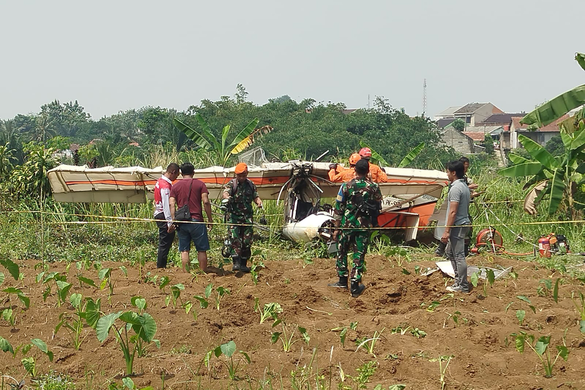 INDONESIA-BOGOR-LIGHT-SPORT AIRCRAFT-CRASH