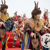 Culture&Life | People shout for new year's blessing during Hanjiang festival in NE China's Heilongjiang