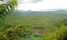 The reclaimed and revegetated former mine site at Minahasa in Indonesia