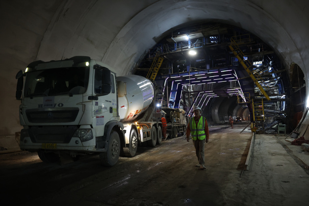CHINA-GANSU-LINXIA-ZHAOWAN TUNNEL-CONSTRUCTION (CN)