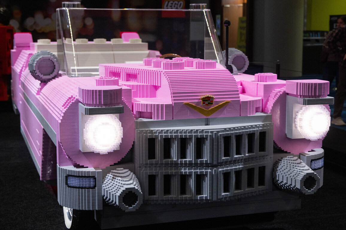 CANADA-TORONTO-AUTOSHOW-LEGO CAR