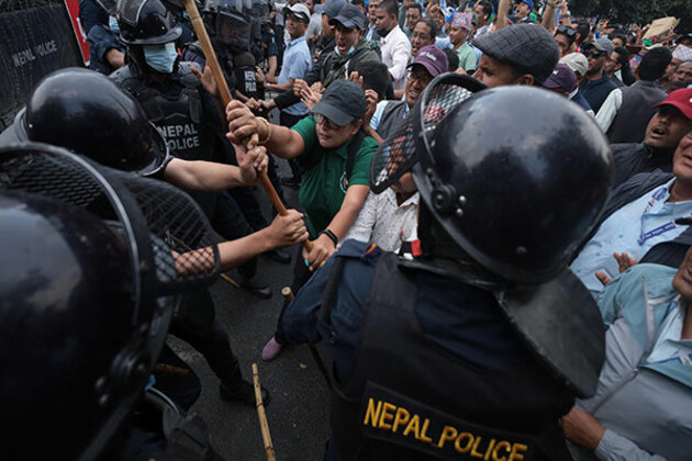 Nepal's agitating teachers clash with Police on 26th day of protest, dozens injured