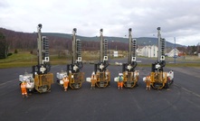 Igne’s fleet of sonic rigs for site investigation work Credit: Igne