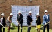  (Left to right) HEET co-executive director Zeyneb Magavi, state Rep. Priscila Sousa, Eversource president of Gas Operations Bill Akley, Framingham Mayor Charlie Sisitsky, Eversource vice president of clean technologies Nikki Bruno, and Eversource president, CEO and chairman Joe Nolan at MassBay Community College breaking ground on networked geothermal system in Framingham