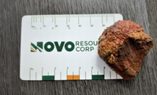  Ore from Novo Resources' Karratha project in Western Australia