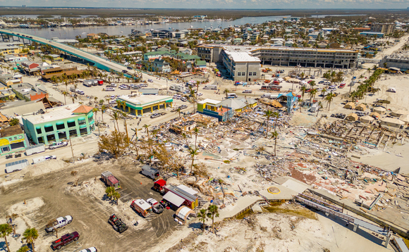 Massive destruction on Fort Myers Beach in Florida following Hurricane Ian | Credit: iStock