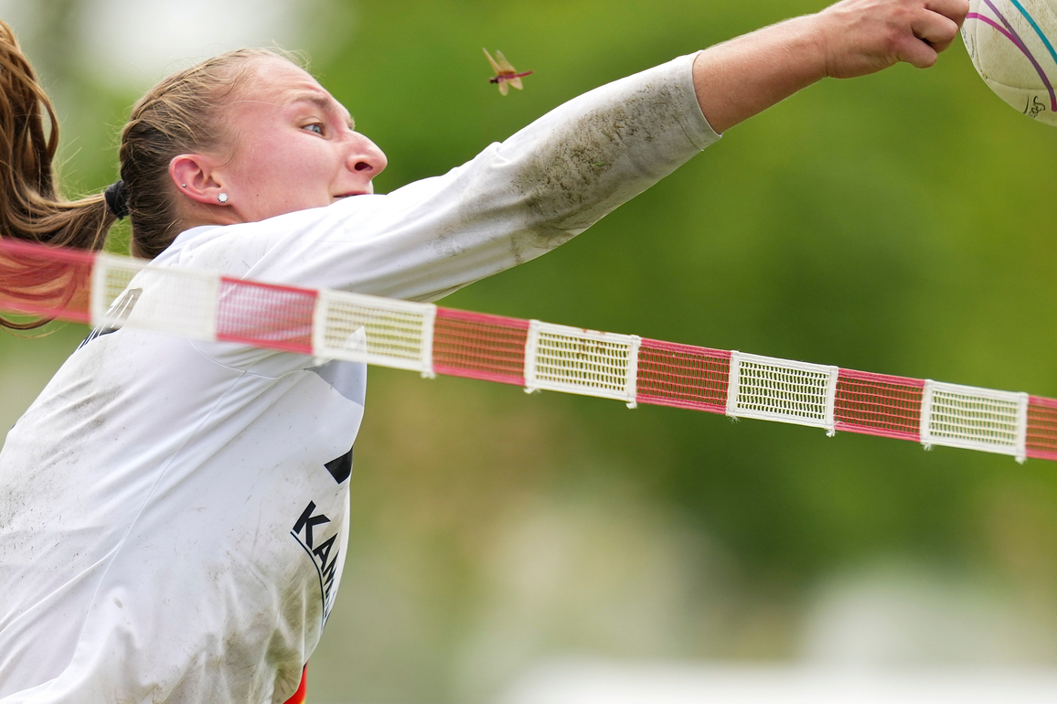 (SP)CHINA-CHENGDU-THE WORLD GAMES 2025-FISTBALL-WOMEN'S PRELIMINARY ROUND-BRA VS GER (CN)
