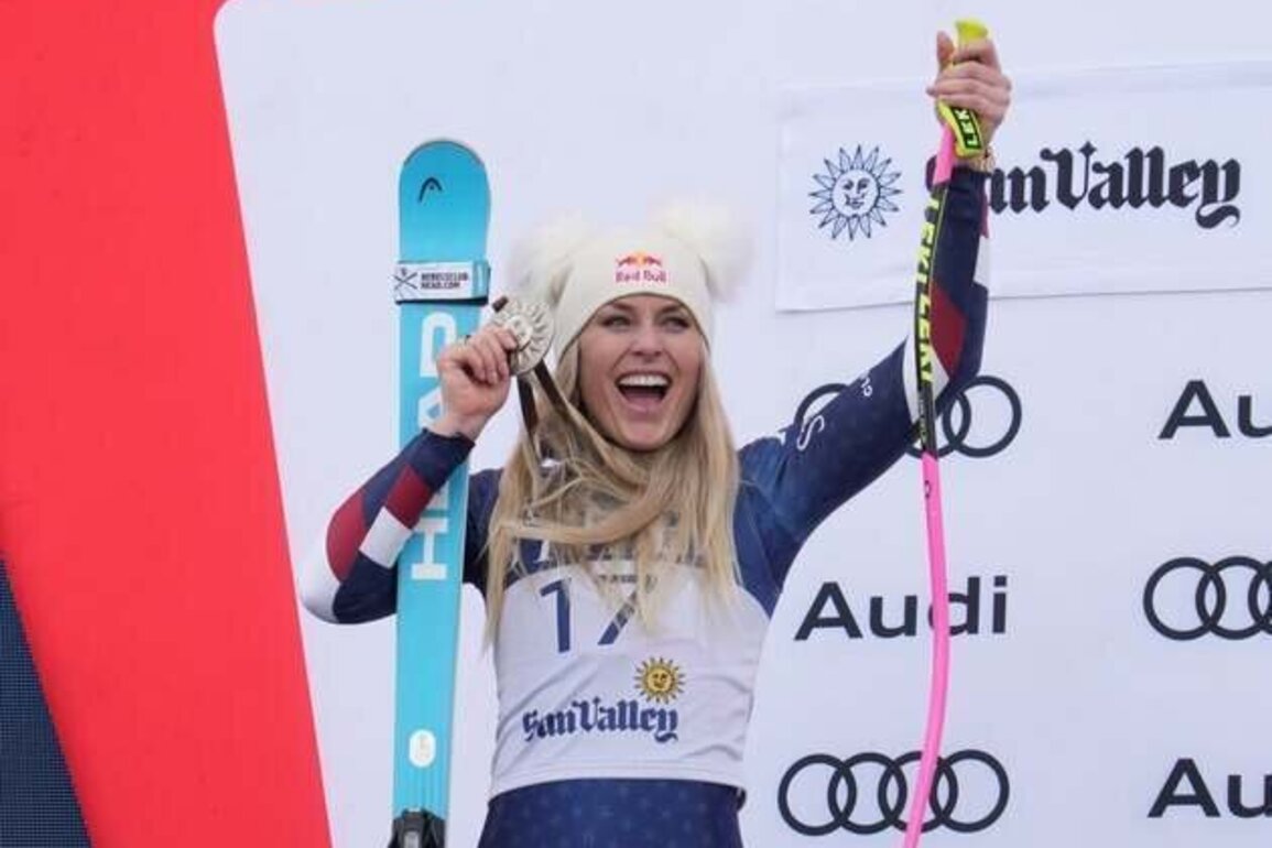 Lindsey Vonn takes third in France for third downhill podium of season