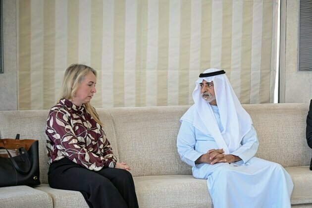 Nahyan bin Mubarak, Estonian Ambassador to UAE dscuss prospects for bilateral cooperation