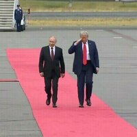 Trump greet Putin as he arrives in Alaska