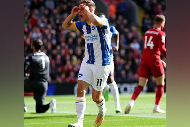 Trossard's hat-trick denies Liverpool win over Brighton at home, match ends in thrilling 3-3 draw