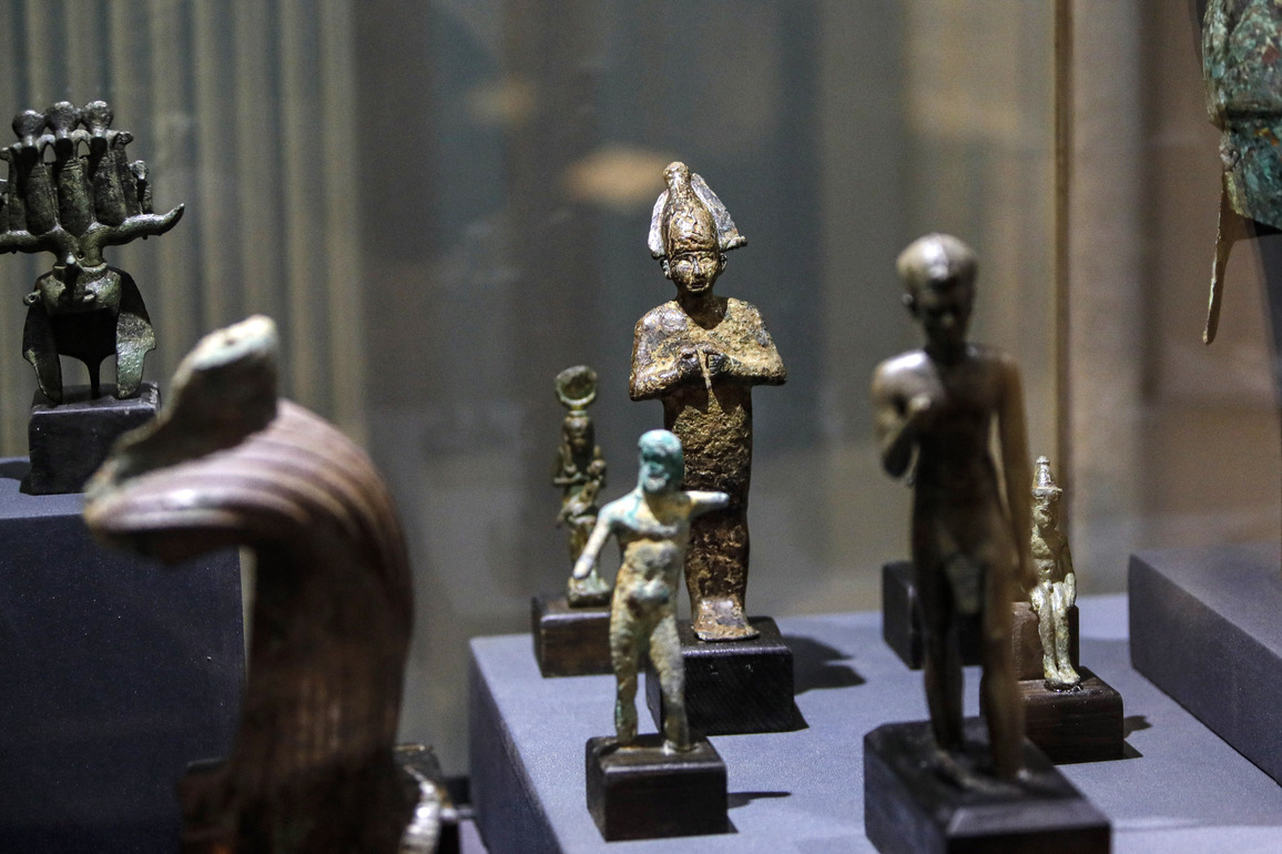 EGYPT-ALEXANDRIA-MEDITERRANEAN SEA-SUNKEN CITY-RECOVERED ARTIFACTS-EXHIBITION