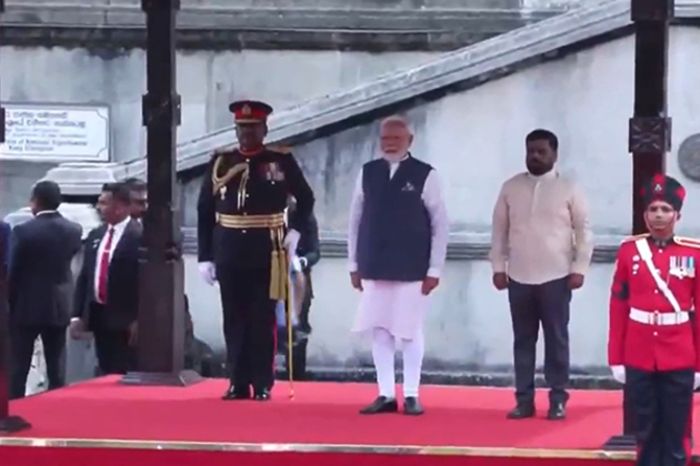 PM Modi receives ceremonial welcome as he begins Sri Lanka visit