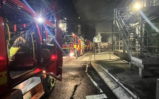 Conveyer unit carrying sugar pulp catches fire at British Sugar's Bury St Edumds factory