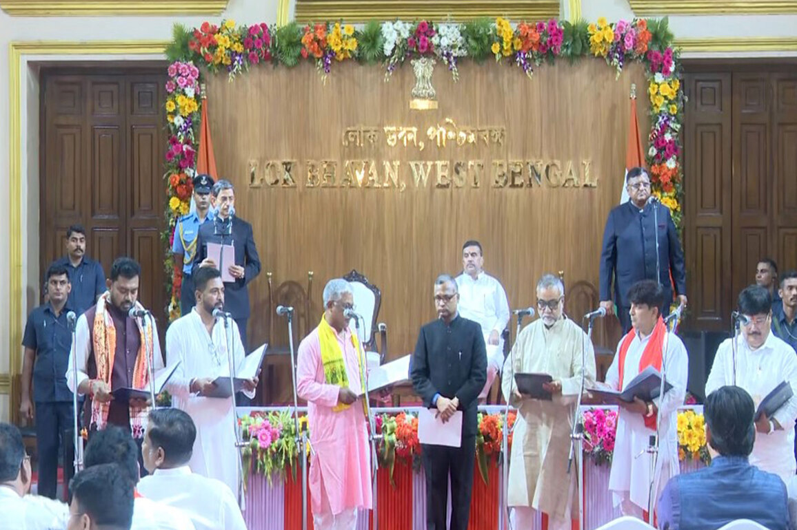 Bengal CM Suvendu Adhikari expands his cabinet, 35 ministers take oath at Lok Bhawan