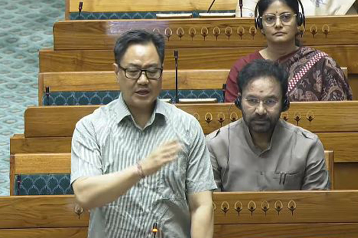 Kiren Rijiju accuses Congress, CPM of misleading people of Kerala on FCRA Bill; LS adjourned till noon amid uproar