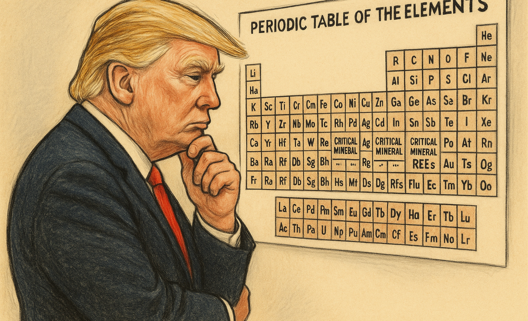 President Donald Trump promoting critical minerals development