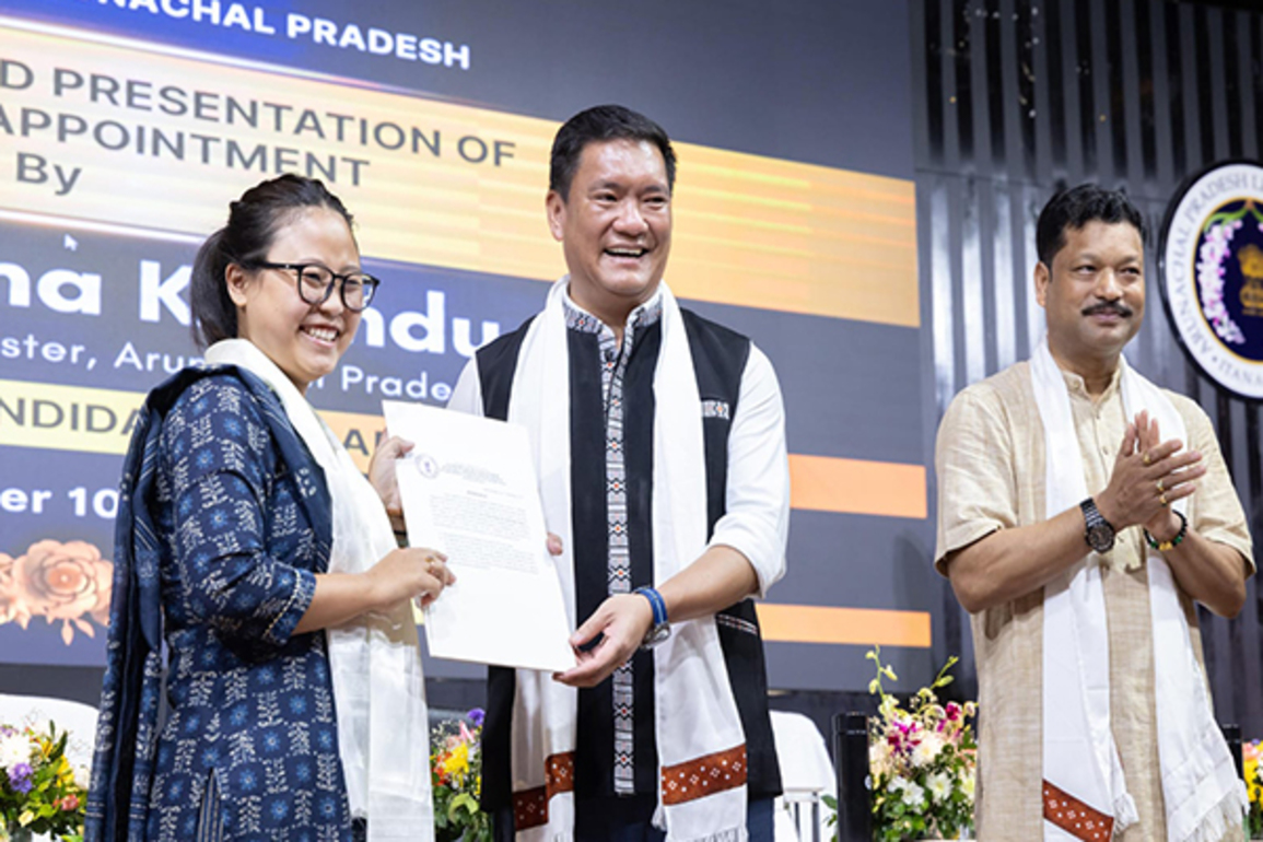 Arunachal CM Pema Khandu felicitates 140 APPSCCE-2024 recruits