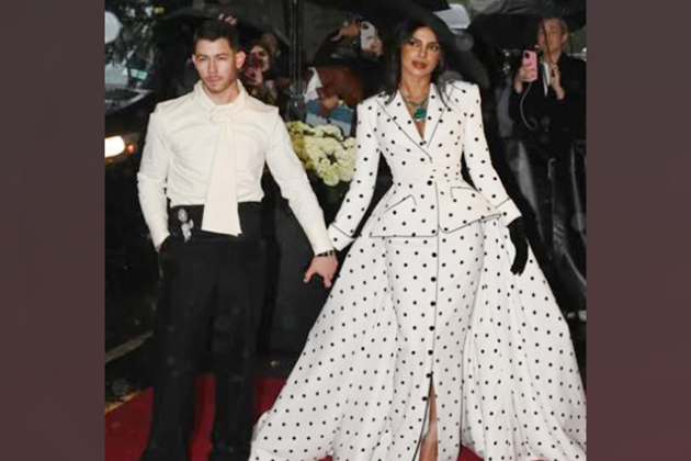 Priyanka Chopra brings old Hollywood glamour to Met Gala 2025 in polka dot Balmain suit
