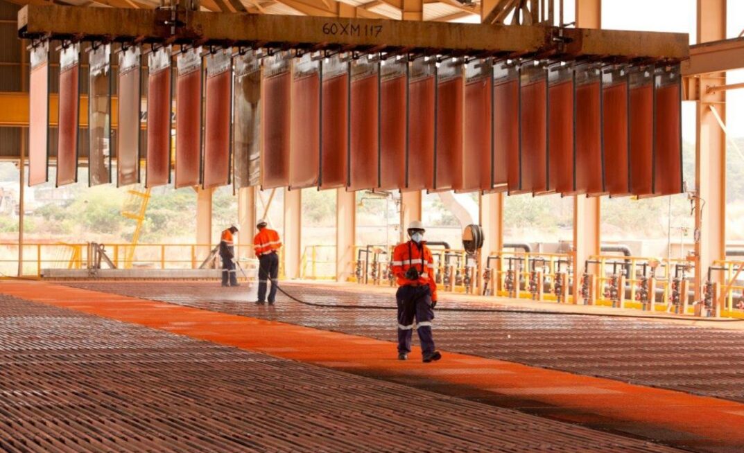 Copper production at MMG's Kinsevere copper mine