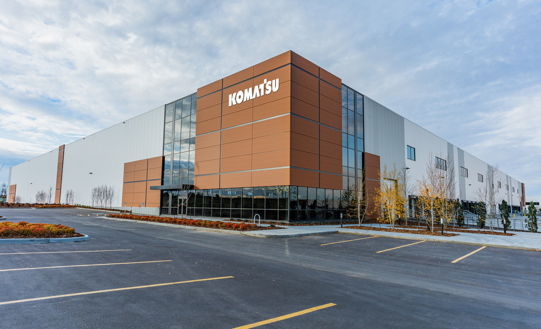 Komatsu’s new full-service distribution centre in Edmonton, Alberta, Canada, is set to open early 2026