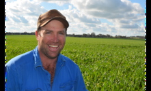  On track:  Barooga, New South Wales, sheep producer Tom Marriott said the use of red meat integrity systems allowed him to easily keep track of all his buying and selling records, while also providing benefits in terms of market access, traceability, and consumer perception. Photos Mark Saunders.