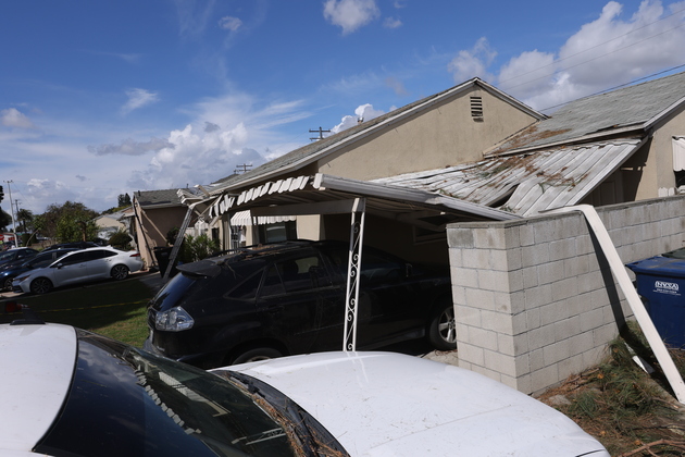 U.S.-CALIFORNIA-LOS ANGELES-PICO RIVERA-TORNADO-AFTERMATH