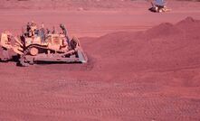 A D11 dozer being operated tele-remotely at Cape Lambert.