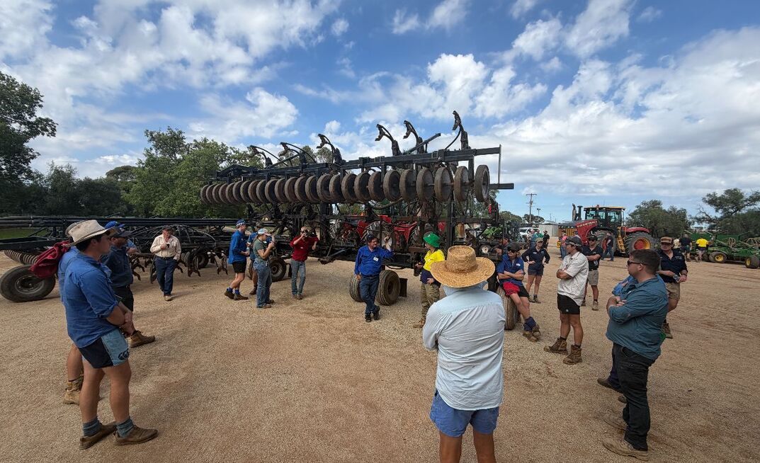 About 50 grain growers attended a GRDC seeder setup day at Lockhart, New South Wales, last month.