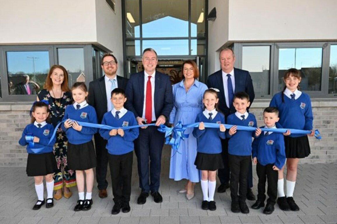 Education Minister Opens New Cookstown School  10-04-2025
