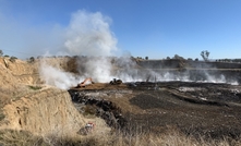 Bald Hill Quarry fire on May 9 2020.