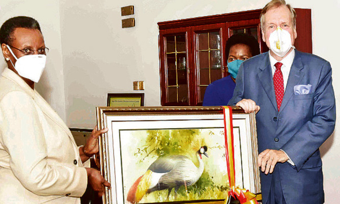 First Lady bids farewell to outgoing German ambassador First Lady bids farewell to outgoing German ambassador