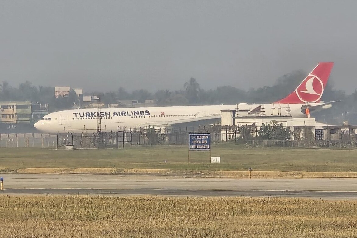 Turkish Airlines right engine catches fire after take-off from Kathmandu airport, lands in Kolkata