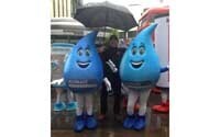 Alumasc's blue rain drops bring fun to the Lord Mayor's Show