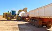  Loading the first Anthill ore shipment onto a road train, 22 March 2022.