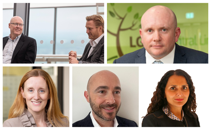 (Top row L-R:) Tim Morris and Phillip Westermann and Paddy Dowdall (Bottom row L-R:) Lucy Cresswell, Steve Deverell-Smith, and Mandy Kaur-Sadler