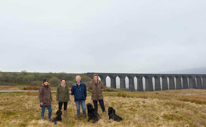 John Farrer (second from right) is the family trustee of Ingleborough Estate who has diversified the 14,000 acre land through modernisation