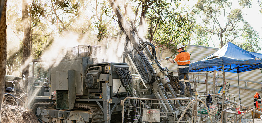 Sunday Creek drilling