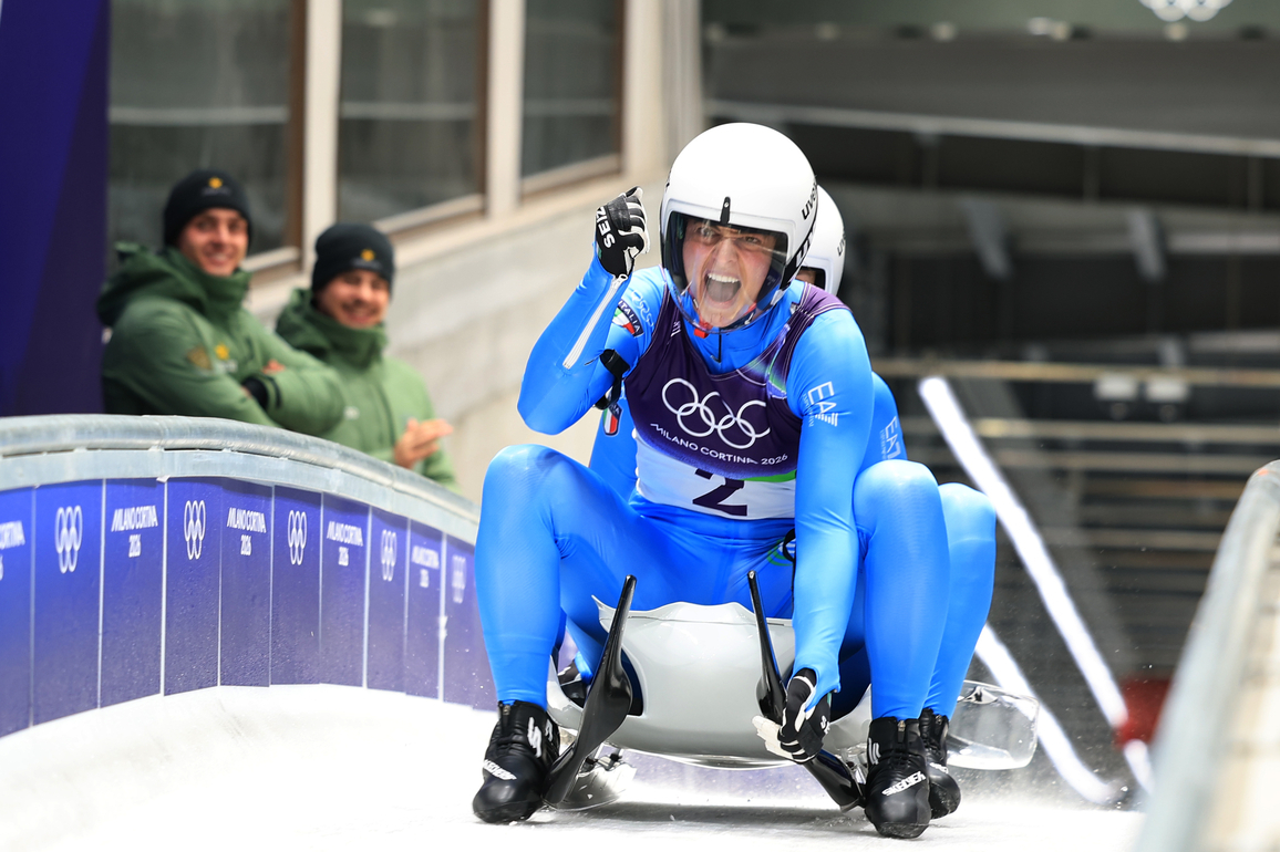 (MICO2026)ITALY-CORTINA D'AMPEZZO-OLYMPIC WINTER GAMES-LUGE-WOMEN'S DOUBLES
