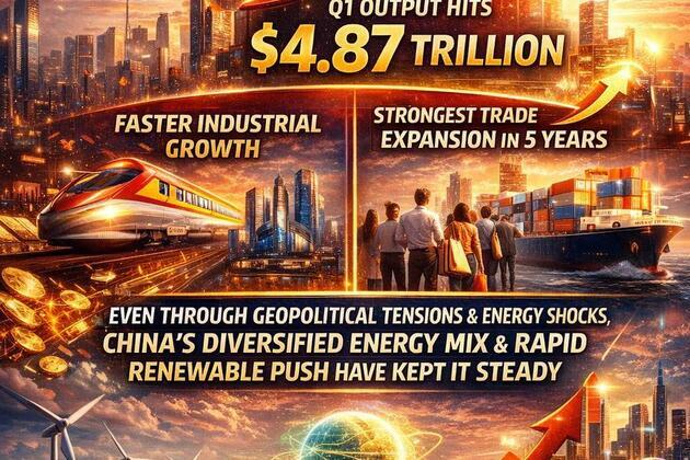 AI Poster | China secures solid Q1 growth, offering stability amid rising global volatility