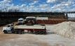  First load of ore being loaded onto 2 trucks at bulk sample pit site for transport to the Kat Gap processing facility