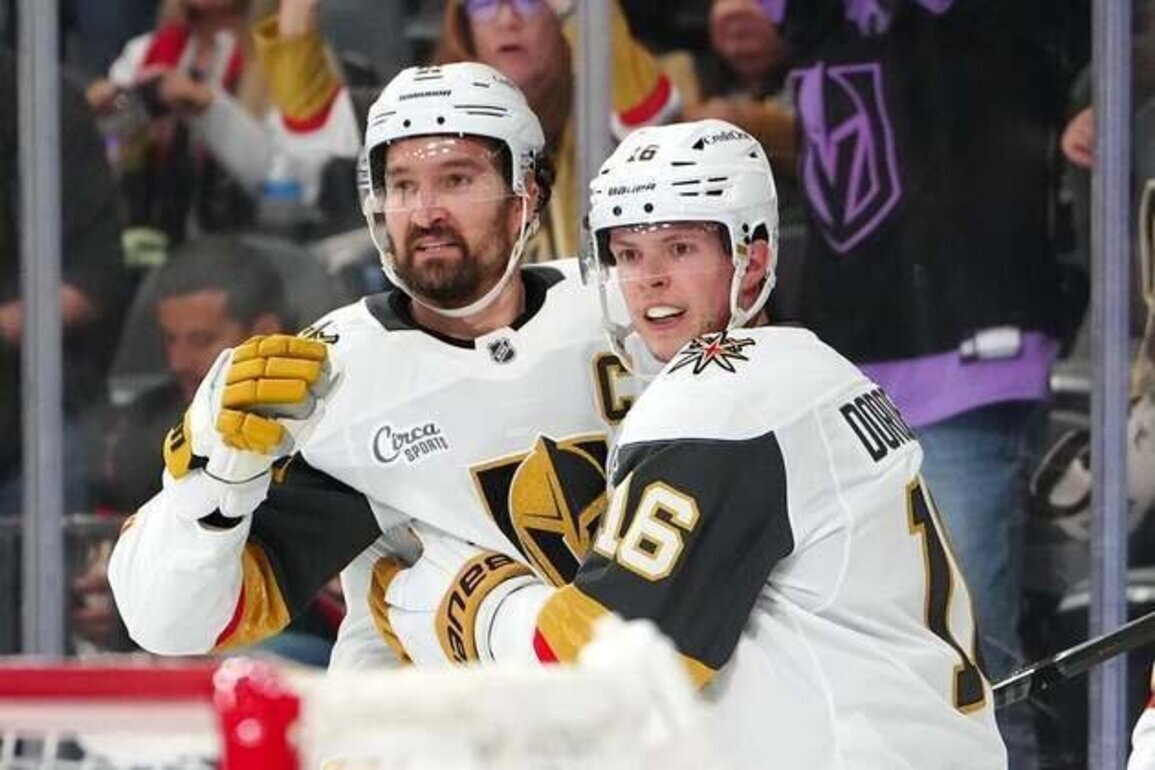 Knights dominate Blackhawks behind efforts from Pavel Dorofeyev, Adin Hill