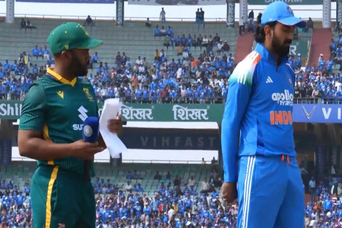 India put in to bat by South Africa in Raipur; Bavuma, Maharaj return