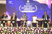 Commerce & Industry Minister Piyush Goyal honours high-performing exporters of the plastics industry, presents 'Export Excellence Awards' in Mumbai