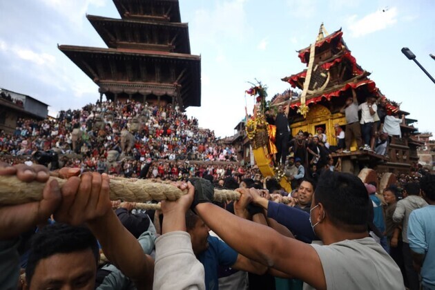 Commencement of week-long Biska Jatra in Nepal