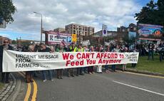 Labour Party Conference: Farmers lead Trailer of Truth through Liverpool as Labour Party Conference gets underway