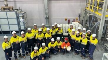 Lynas Malaysia team with first Dy production.